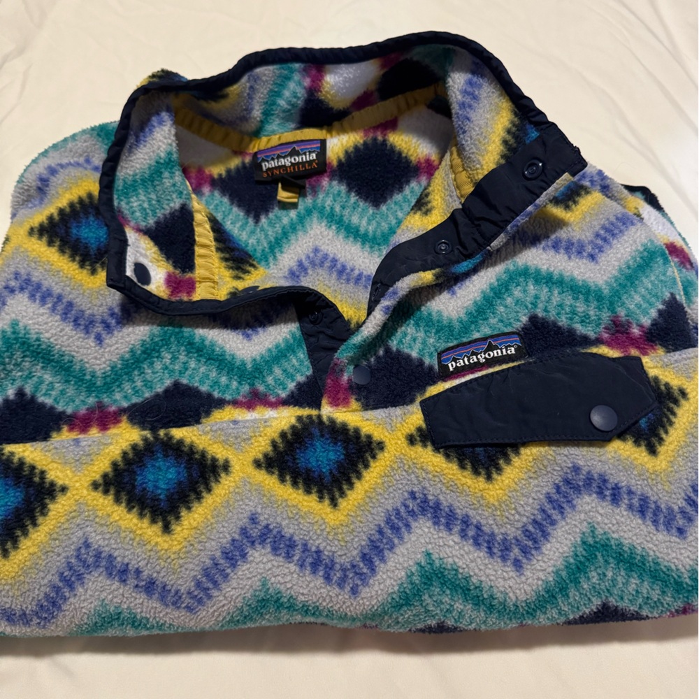 Patagonia Multicolor Chevron Fleece Synchilla